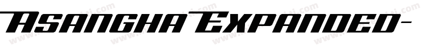 Asangha Expanded字体转换